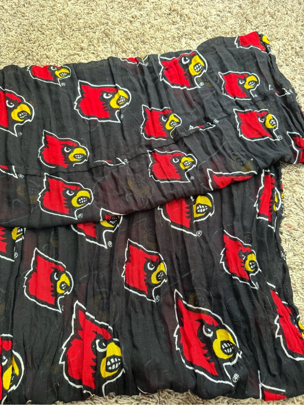 ZooZatz University of Louisville Cardinals Lightweight Logo Scarf
